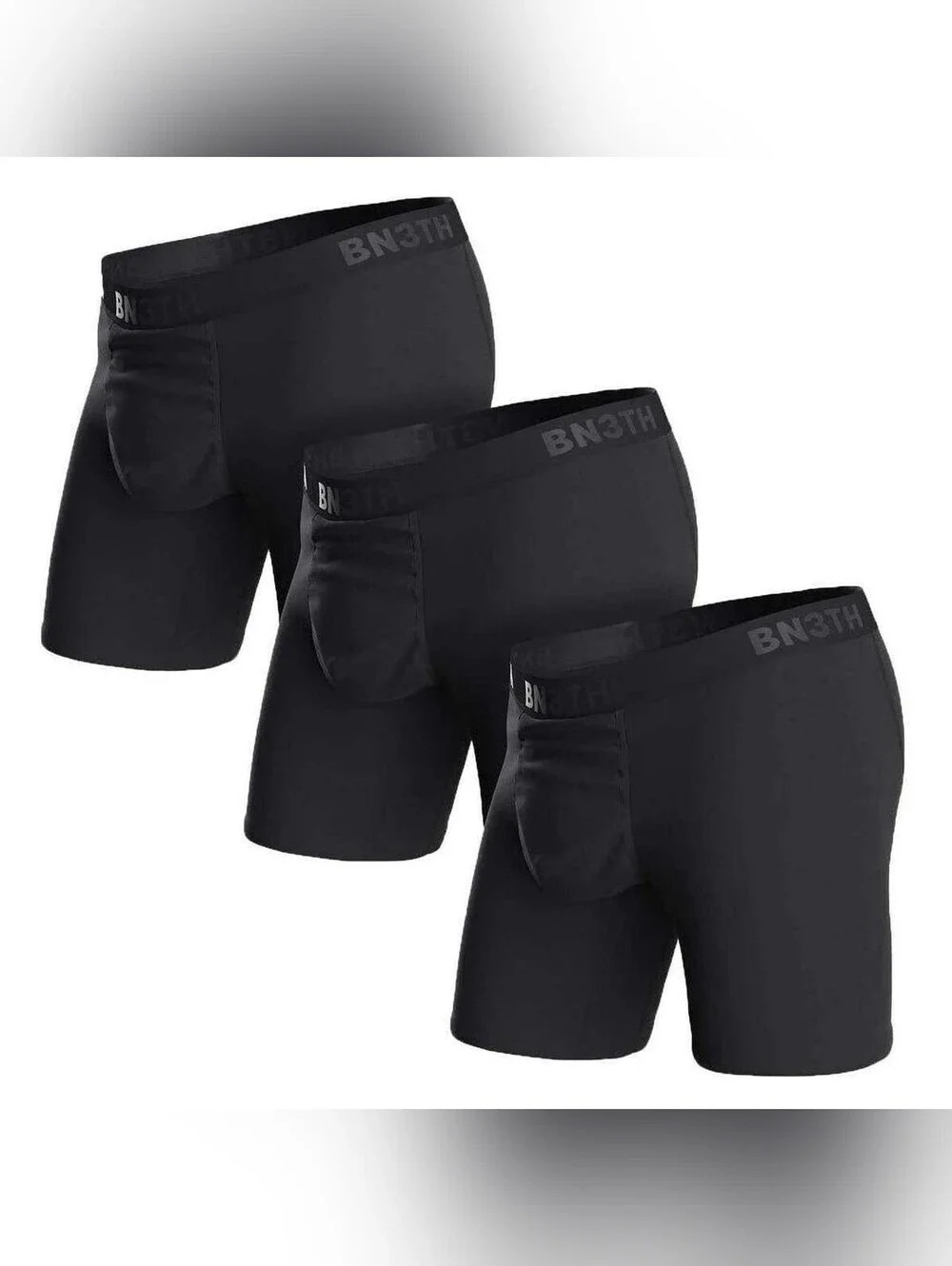 Men's BN3TH Classic Icon Black Boxer Briefs 3-Pack